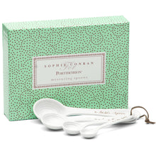 Measuring Spoons S/4, White Porcelain, SOPHIE CONRAN-VONMEL Luxe Gifts