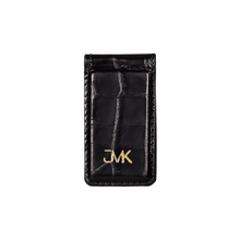 Money Clip, Croco Leather Black/Red, MAISON JMK-VONMEL Luxe Gifts