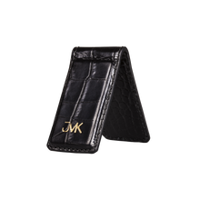 Money Clip, Croco Leather Black/Black, MAISON JMK-VONMEL Luxe Gifts