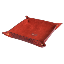 Change Tray, Croco Leather Tan/Brown, MAISON JMK-VONMEL Luxe Gifts