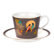 Chelsea Grey Birds, Teacup & Saucer, SARA MILLER LONDON-VONMEL Luxe Gifts