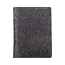 Passport Holder, Grain Leather Black, MAISON JMK-VONMEL Luxe Gifts