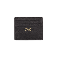 Card Holder - 6 Slots, Grain Leather Black/Black, MAISON JMK-VONMEL Luxe Gifts