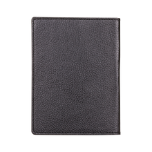 Passport Holder, Grain Leather Black, MAISON JMK-VONMEL Luxe Gifts