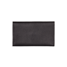 Business Card Holder, Grain Leather Black/Red, MAISON JMK-VONMEL Luxe Gifts
