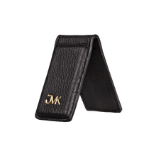 Money Clip, Grain Leather Black/Black, MAISON JMK-VONMEL Luxe Gifts