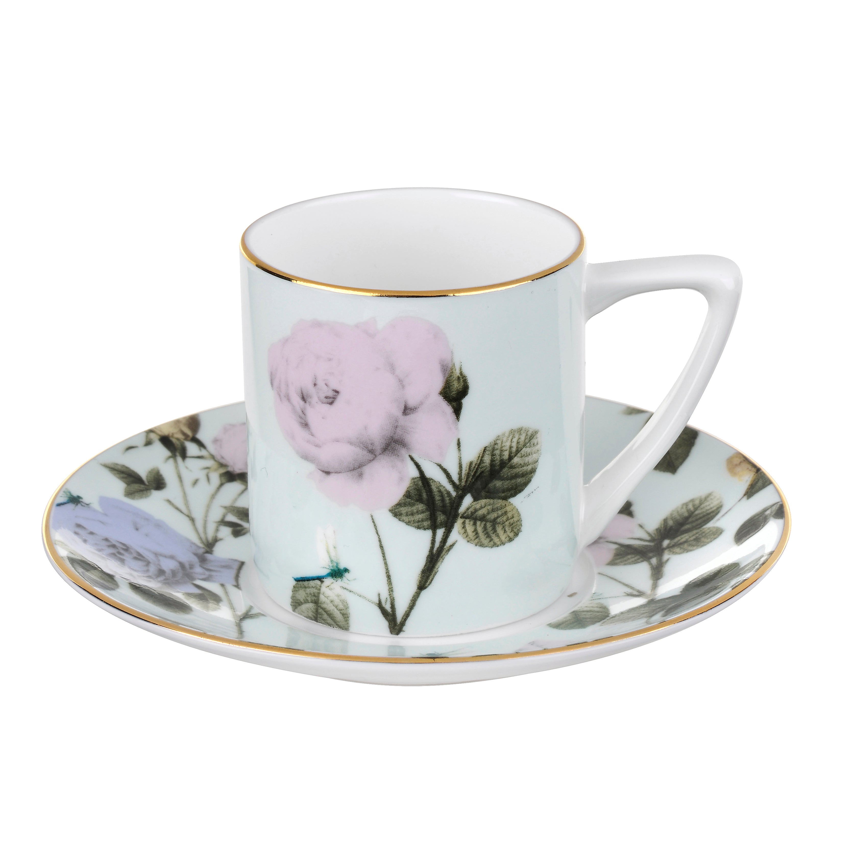 Rosie Lee - Mint, Espresso Cup & Saucer, TED BAKER-VONMEL Luxe Gifts