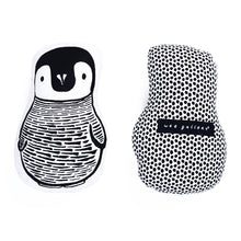 Penguin, Throw Pillow, WEE GALLERY-VONMEL Luxe Gifts