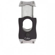 S-Cut Cigar Cutter, Black/Brush Chrome, COLIBRI-VONMEL Luxe Gifts