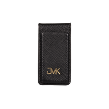 Money Clip, Saffiano Leather Black/Red, MAISON JMK-VONMEL Luxe Gifts