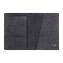 Passport Holder, Saffiano Leather Black, MAISON JMK-VONMEL Luxe Gifts