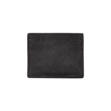 Card Holder - 6 Slots, Saffiano Leather Black/Red, MAISON JMK-VONMEL Luxe Gifts