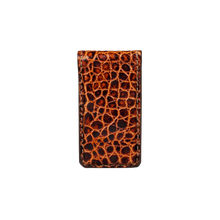 Money Clip, Croco Leather Tan, MAISON JMK-VONMEL Luxe Gifts