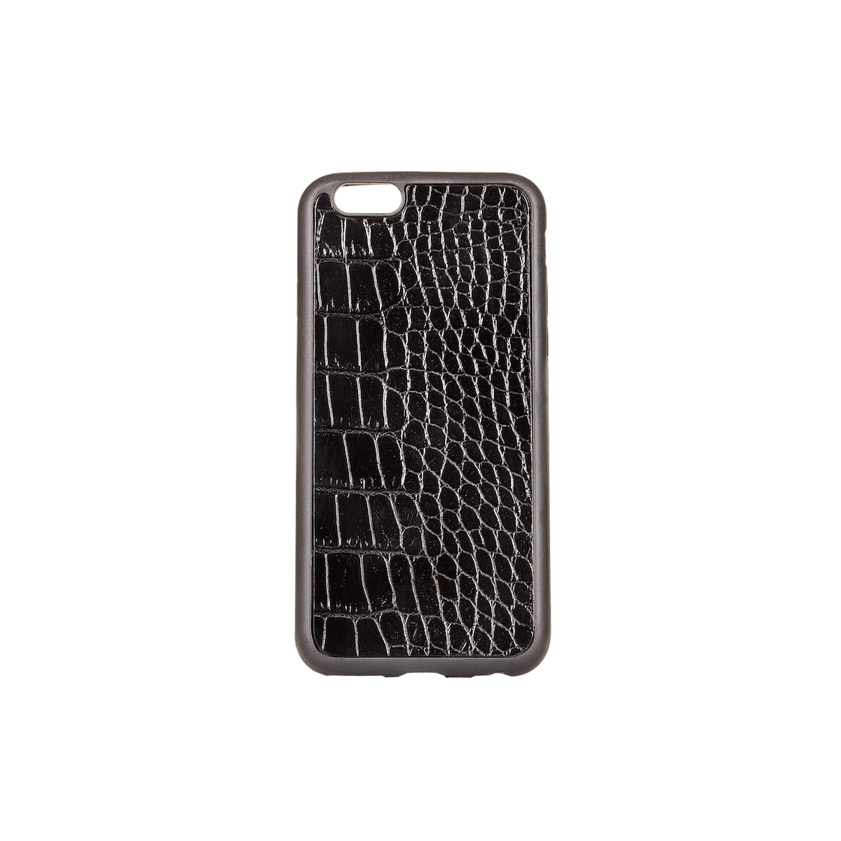 Iphone 6 Case, Black Croco Leather, MAISON JMK-VONMEL Luxe Gifts