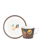 Chelsea Grey Birds, Teacup & Saucer, SARA MILLER LONDON-VONMEL Luxe Gifts
