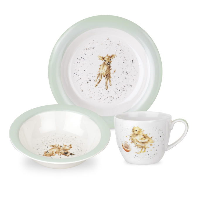 Nursery Collection, 3 pc Porcelain Set, ROYAL WORCESTER WRENDALE-VONMEL Luxe Gifts