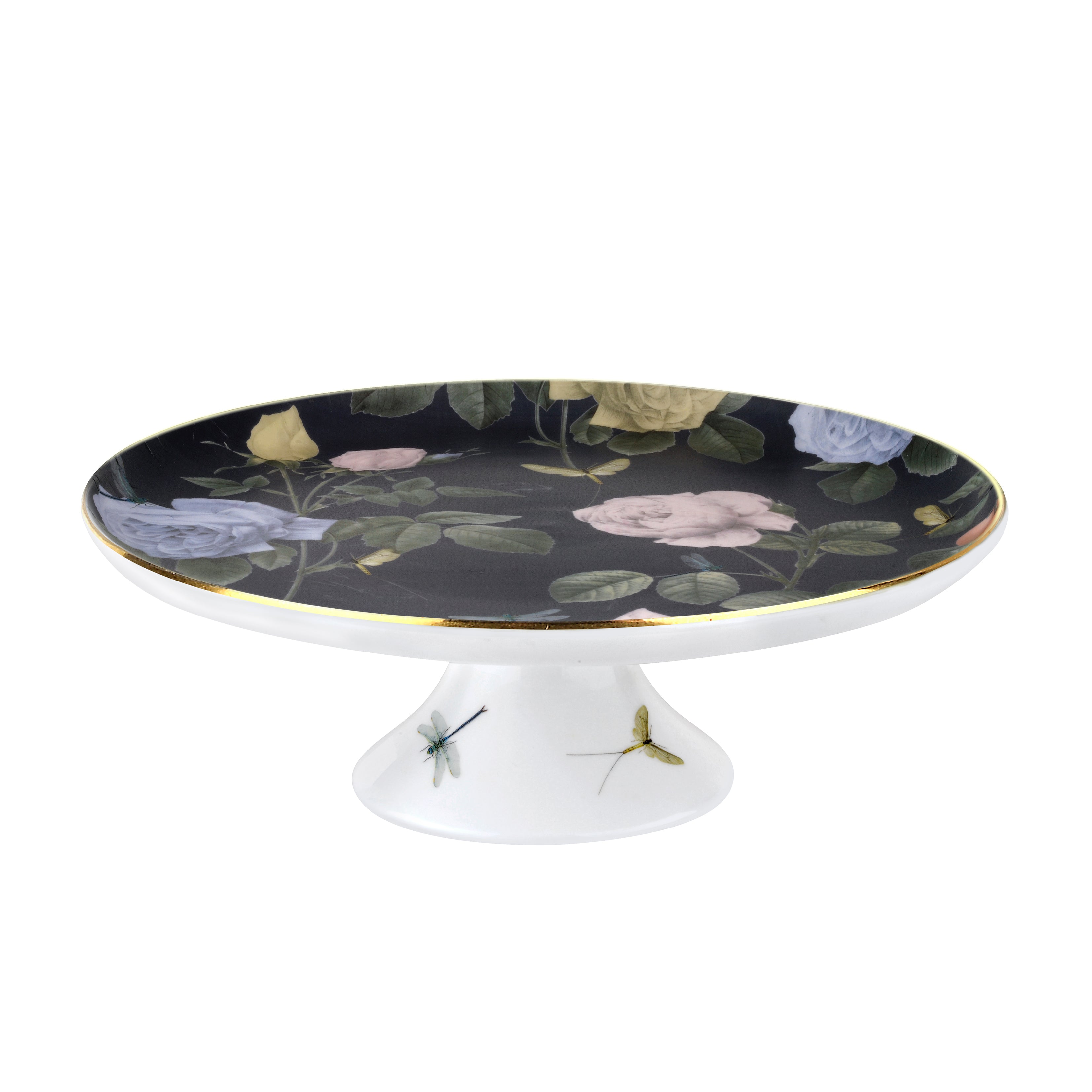 Rosie Lee - Footed Cake Stand, Black, TED BAKER-VONMEL Luxe Gifts