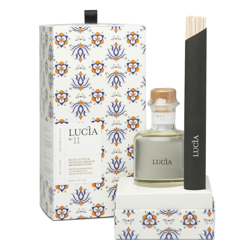 Blue Lotus & Sicilian Orange, Diffuser, LUCIA-VONMEL Luxe Gifts