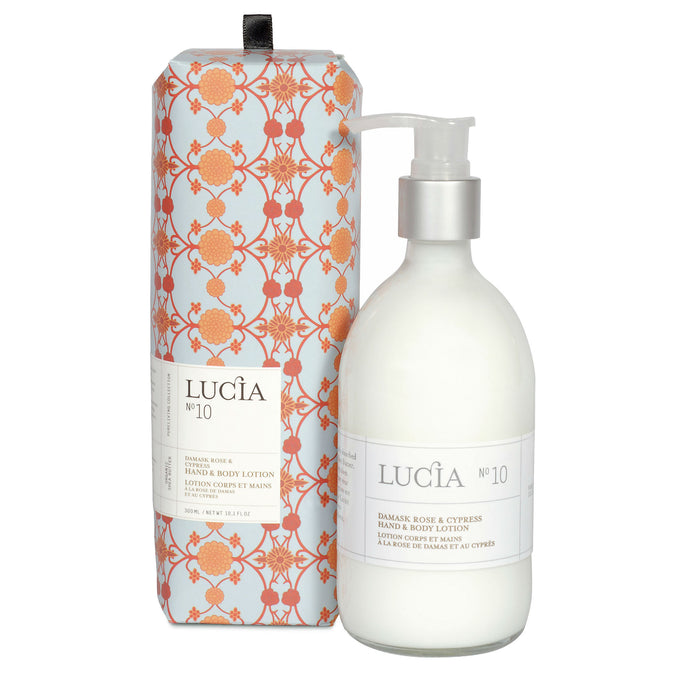 Damask Rose & Cypress, Hand & Body Lotion, LUCIA-VONMEL Luxe Gifts