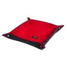 Change Tray, Grain Leather Black/Red, MAISON JMK-VONMEL Luxe Gifts