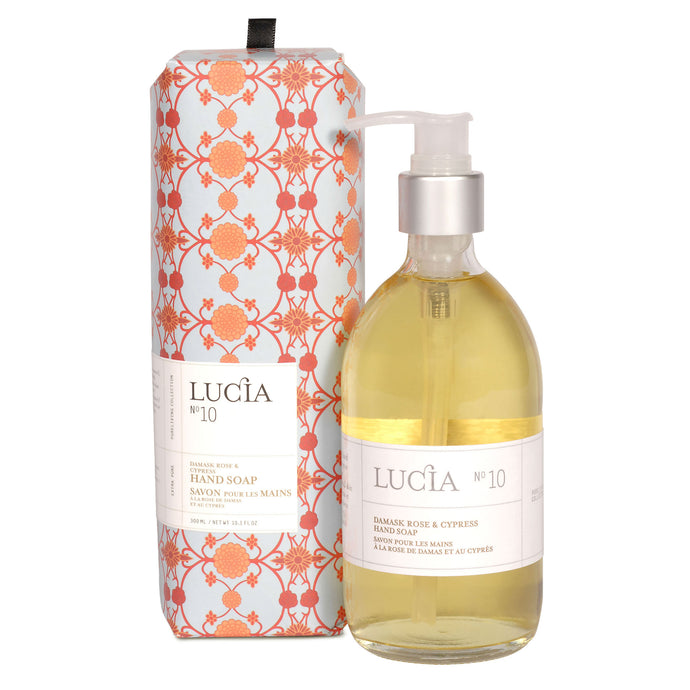 Damask Rose & Cypress, Hand Soap, LUCIA-VONMEL Luxe Gifts