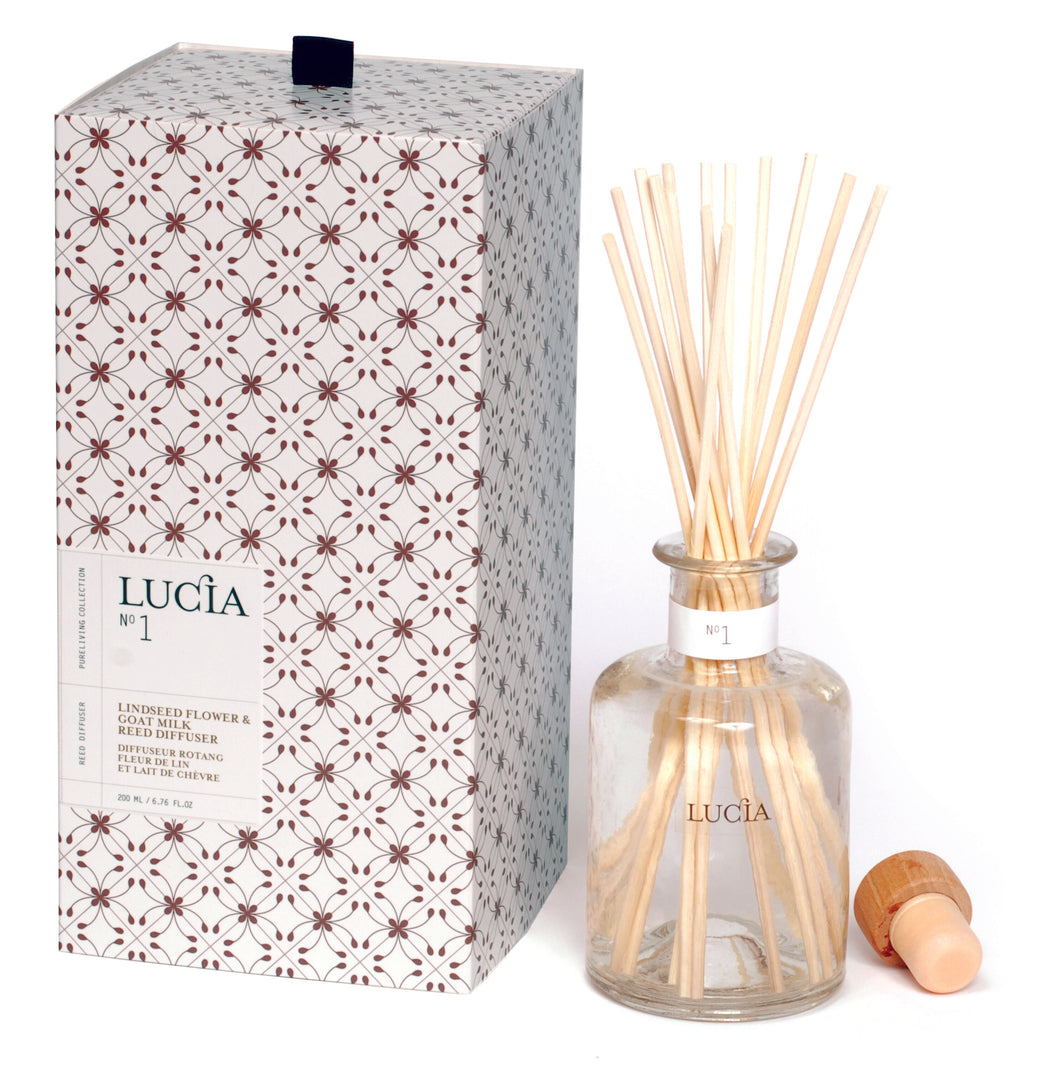 Linseed Flower & Goat Milk, Diffuser, LUCIA-VONMEL Luxe Gifts