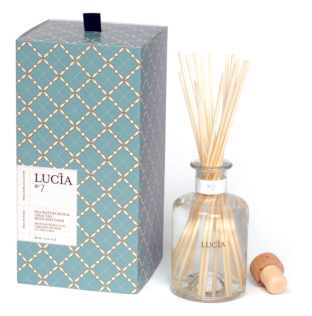 Sea Watercress & Chai Tea, Diffuser, LUCIA-VONMEL Luxe Gifts