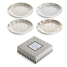 Luxe Moderne, Appetizer Plate S/4, ROSANNA-VONMEL Luxe Gifts