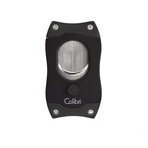 S-Cut Cigar Cutter, Black/Black, COLIBRI-VONMEL Luxe Gifts