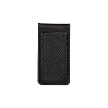 Money Clip, Saffiano Leather Black/Red, MAISON JMK-VONMEL Luxe Gifts