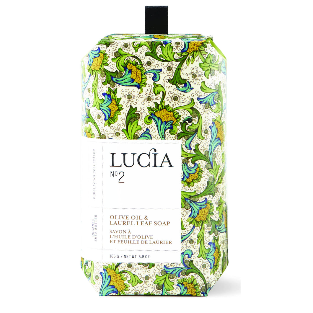 Olive Oil & Laurel Leaf, Triple Milled Soap, LUCIA-VONMEL Luxe Gifts