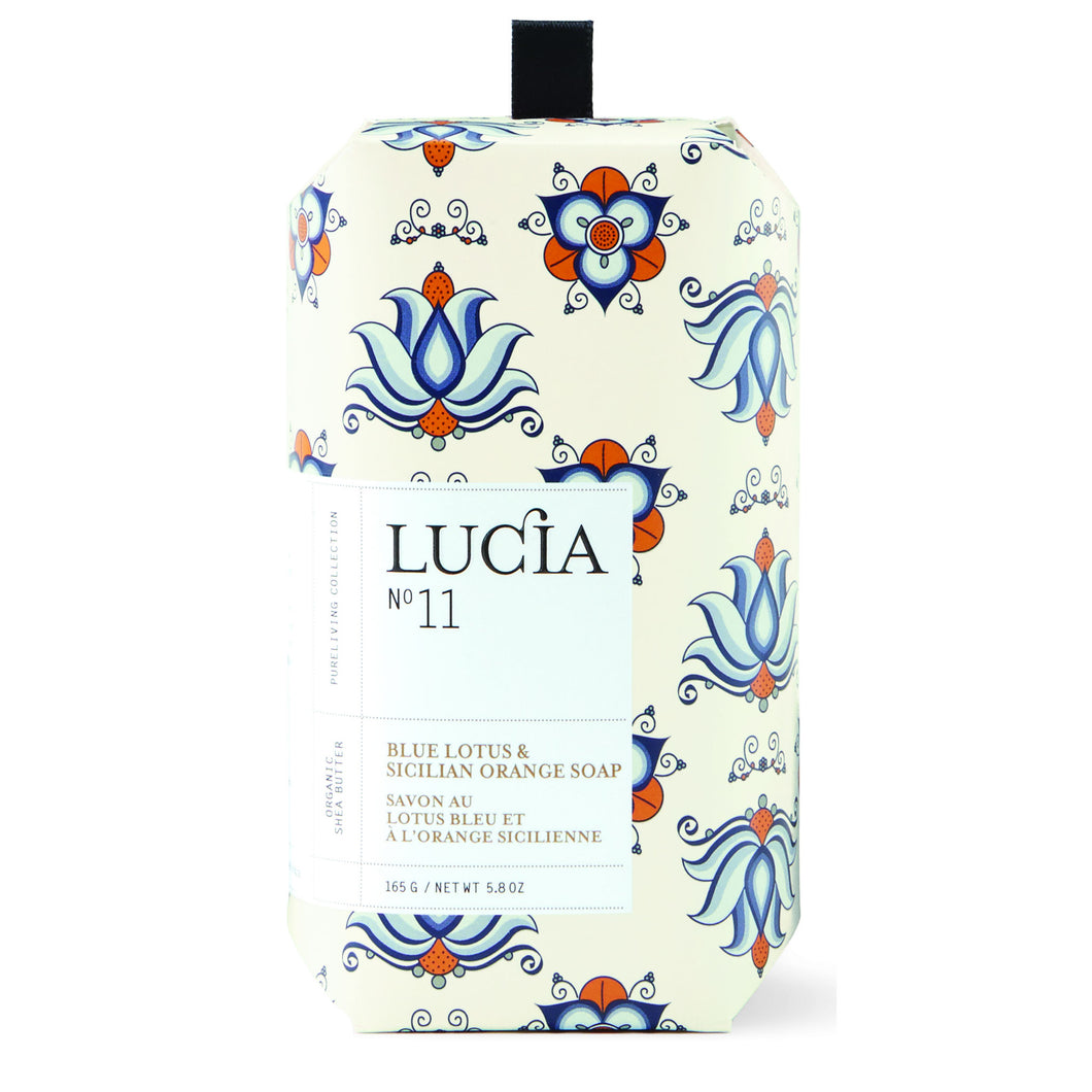 Blue Lotus & Sicilian Orange, Triple Milled Soap, LUCIA-VONMEL Luxe Gifts
