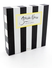 Soiree Noire, Appetizer Plate S/4, ROSANNA-VONMEL Luxe Gifts