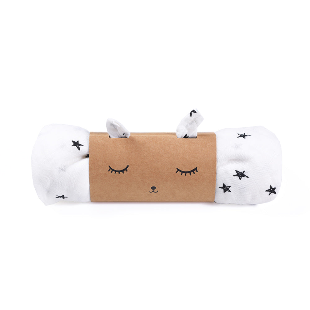 Stars, Organic Muslin Swaddle, WEE GALLERY-VONMEL Luxe Gifts