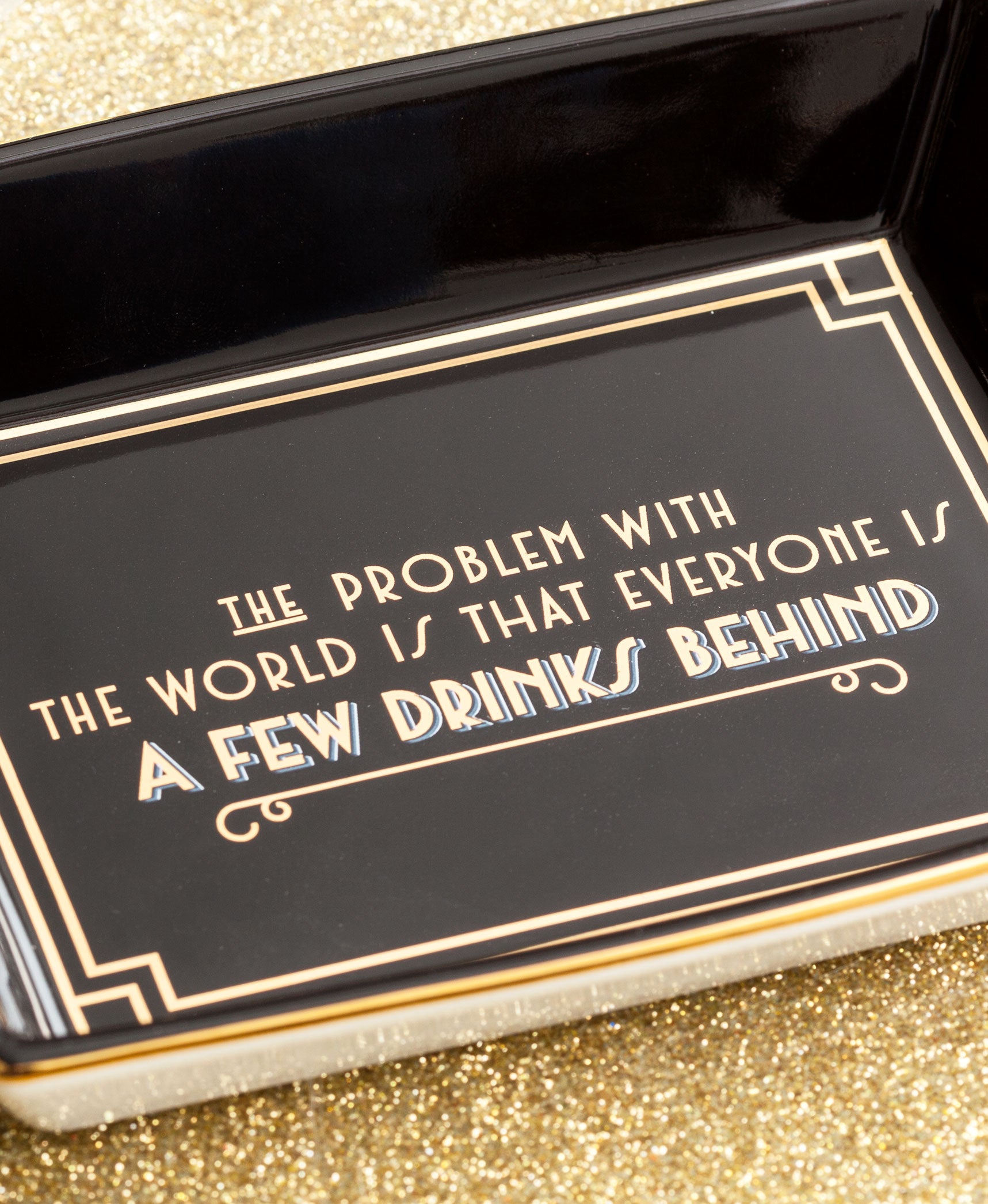 Jazz Age - Problem with the world, Trinket Tray, ROSANNA-VONMEL Luxe Gifts