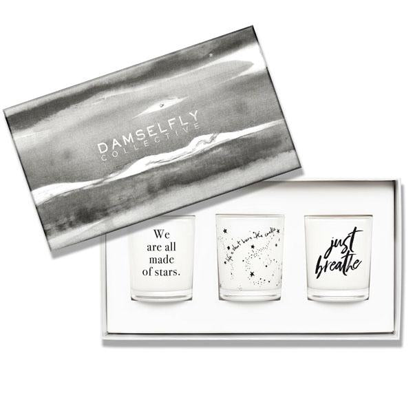 Just Breathe - Gift Set, Scented Candles, DAMSELFLY-VONMEL Luxe Gifts