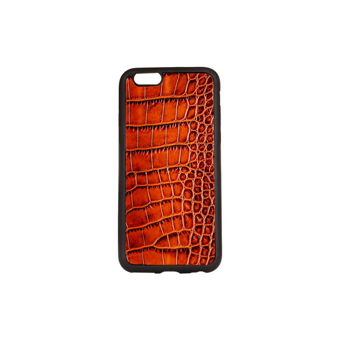 Iphone 6 Case, Tan Croco Leather, MAISON JMK-VONMEL Luxe Gifts