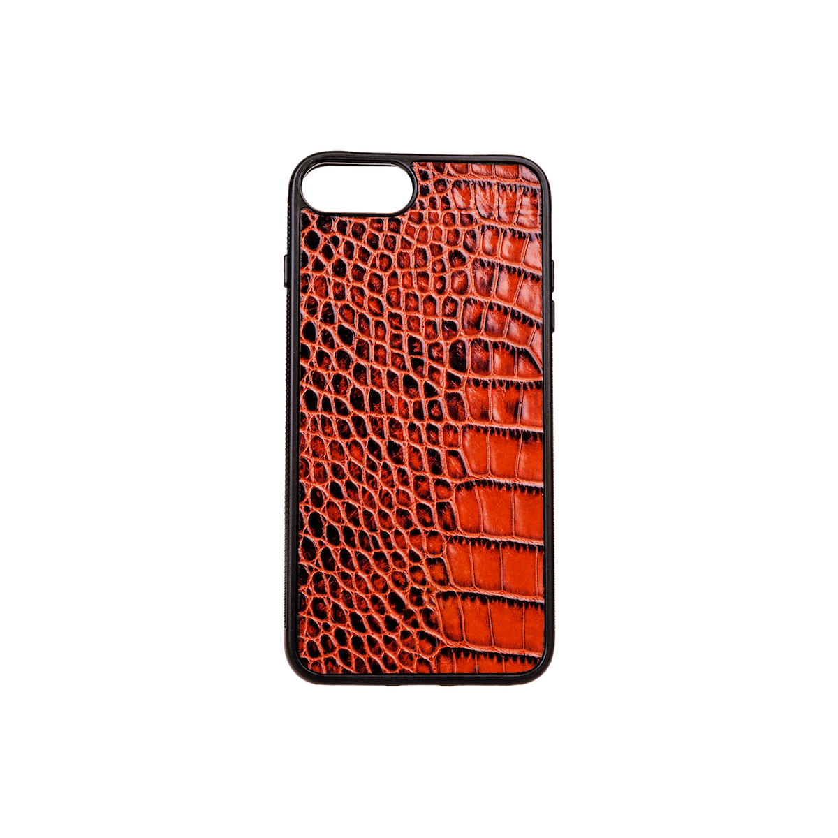 Iphone 7/8 Plus Case, Tan Croco Leather, MAISON JMK-VONMEL Luxe Gifts
