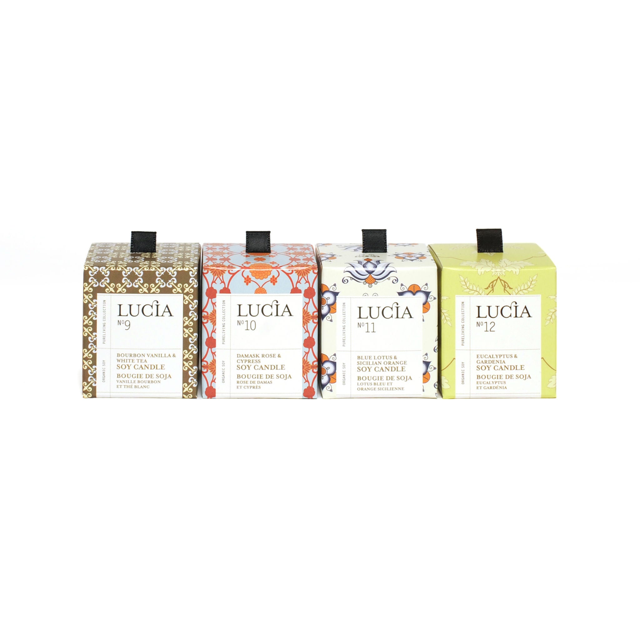 Assorted Soy Candles, Gift Set, LUCIA-VONMEL Luxe Gifts
