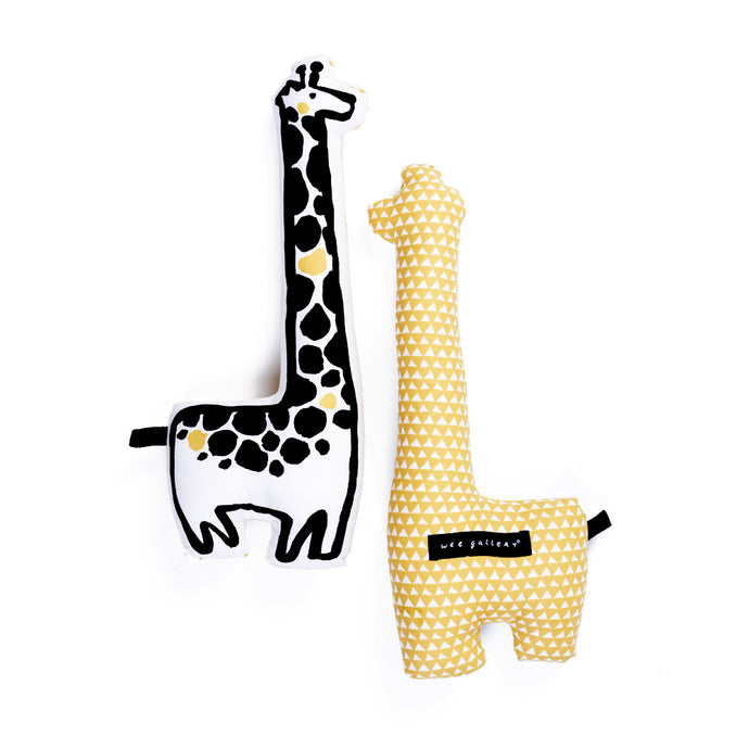 Giraffe, Throw Pillow, WEE GALLERY-VONMEL Luxe Gifts